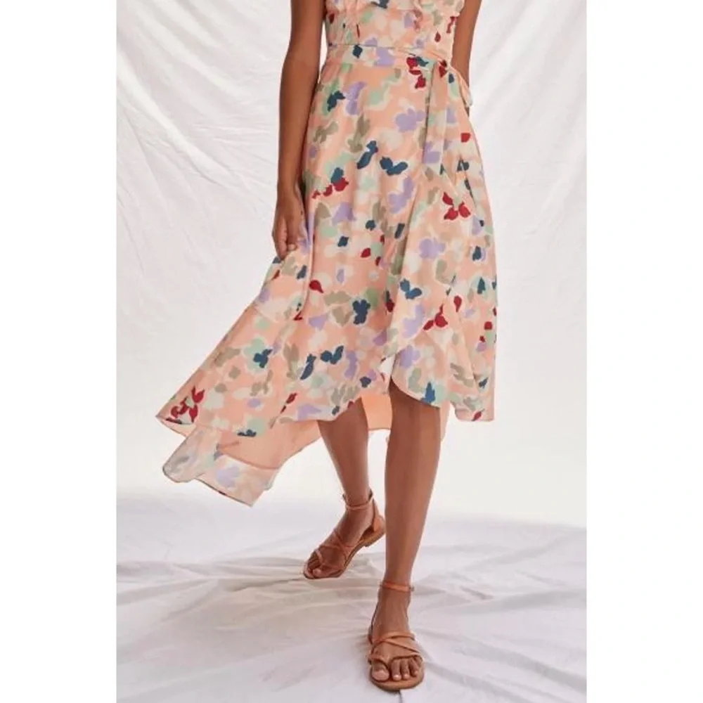 Anthropologie Hutch Garden Party Wrap Midi Dress NWT Size Small - Picture 6 of 15
